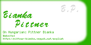 bianka pittner business card